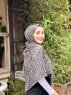 Suha - Hijab De Algodón Estampado De Leopardo Caqui