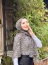 Suha - Hijab De Algodón Estampado De Leopardo Caqui