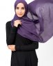 Sweet Grape Plommon Bomull Voile Hijab 5TA14a