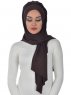 Tamara - Hijab De Algodón Práctico Marrón