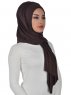Tamara - Hijab De Algodón Práctico Marrón