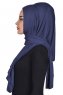 Tamara - Hijab De Algodón Práctico Azul Marino