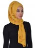 Tamara - Hijab De Algodón Práctico Mostaza