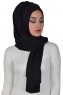Tamara - Hijab De Algodón Práctico Negro