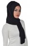 Tamara - Hijab De Algodón Práctico Negro
