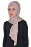 Tamara - Hijab De Algodón Práctico Taupe
