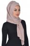 Tamara - Hijab De Algodón Práctico Taupe