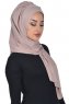 Tamara - Hijab De Algodón Práctico Taupe