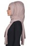 Tamara - Hijab De Algodón Práctico Taupe