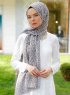Tharaa - Hijab Estampado Gris Oscuro - Sal Evi