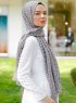 Tharaa - Hijab Estampado Gris Oscuro - Sal Evi