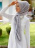 Tharaa - Hijab Estampado Plata - Sal Evi