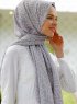 Tharaa - Hijab Estampado Plata - Sal Evi
