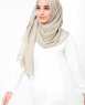 Turtledove Beige Bomull Voile Hijab 5TA86c