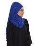 Viola Blå Chiffon Hijab Ayse Turban 325514-3
