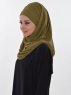 Viola Khaki Chiffon Hijab Ayse Turban 325512b