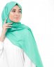 Vivid Green Grön Bomull Voile Hijab InEssence 5TA67b