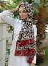 Nadida - Hijab Estampado Rojo - Sal Evi