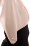Yara - Hijab Crepe One-Piece Práctico Beige