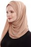 Yara - Hijab Crepe One-Piece Práctico Gold