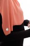 Yara - Hijab Crepe One-Piece Práctico Salmón