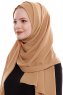 Yara - Hijab Crepe One-Piece Práctico Caramelo Ligero