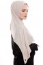 Yara - Hijab Crepe One-Piece Práctico Taupe Claro
