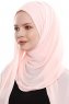Yara - Hijab Crepe One-Piece Práctico Rosado