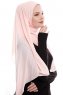 Yara - Hijab Crepe One-Piece Práctico Rosado