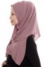 Yara - Hijab Crepe One-Piece Práctico Rose Pink