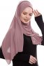 Yara - Hijab Crepe One-Piece Práctico Rose Pink