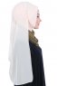 Ylva - Hijab Chiffon Práctico Caqui & Beige