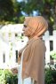 Zahra - Hijab De Crepe Beige - Mirach