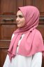Zahra - Hijab De Crepe Rosa Oscuro - Mirach