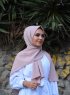 Zahra - Hijab De Crepe Pale Pink - Mirach