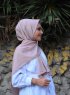 Zahra - Hijab De Crepe Pale Pink - Mirach