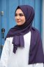 Zahra - Hijab De Crepe Ciruelas - Mirach