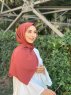 Zahra - Hijab De Crepe Ladrillo - Mirach