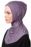 Zeliha - Hijab Práctico Viscosa Púrpura