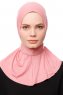 Zeliha - Hijab Práctico Viscosa Rosa Oscuro