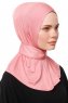 Zeliha - Hijab Práctico Viscosa Rosa Oscuro