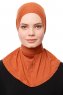 Zeliha - Hijab Práctico Viscosa Ladrillo