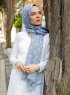 Zinera - Hijab Estampado Gris - Sal Evi