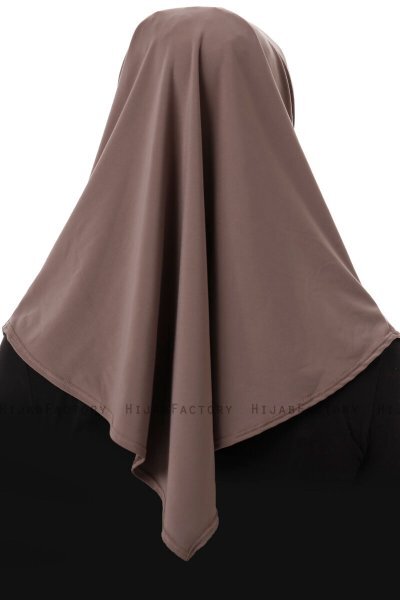 Esma - Hijab Amira Taupe Oscuro - Firdevs