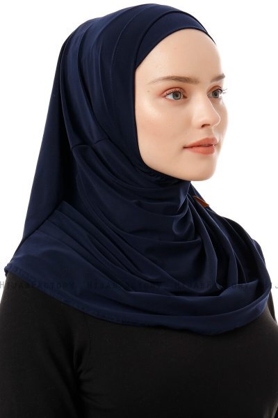 Esma - Hijab Amira Azul Marino - Firdevs