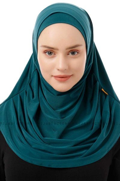 Esma - Hijab Amira Verde Oscuro - Firdevs