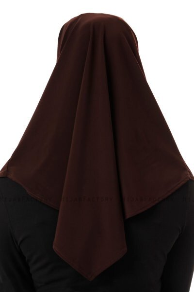 Esma - Hijab Amira Marron Oscur - Firdevs