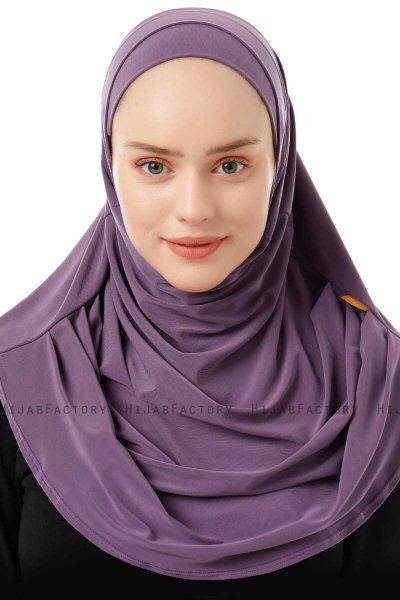 Esma - Hijab Amira Morado Oscuro - Firdevs