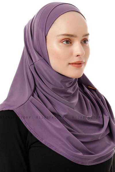 Esma - Hijab Amira Morado Oscuro - Firdevs