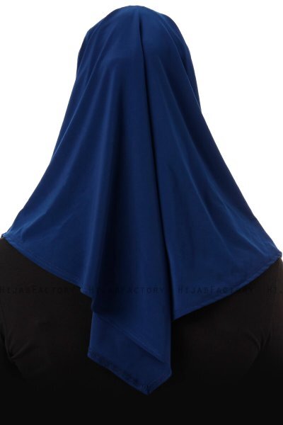 Esma - Hijab Amira Azul Marino Claro - Firdevs